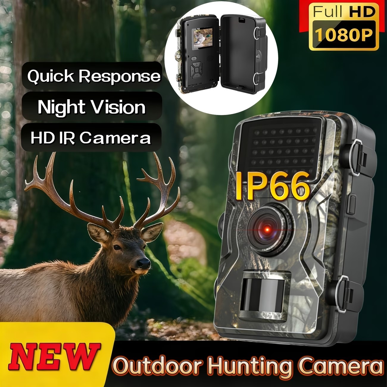 Outdoor Hunting Camera Wireless - Câmera de trilha para caça ao