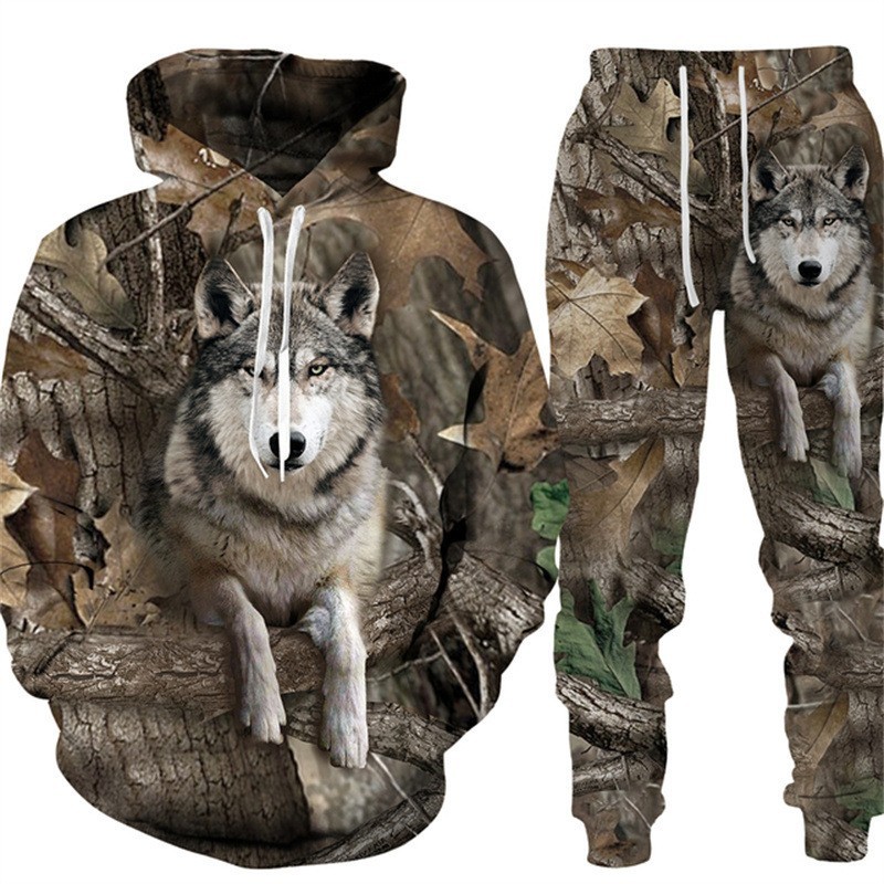 Outdoor Hunting Outfit - Camuflagem masculina caça animal agasalho outfits