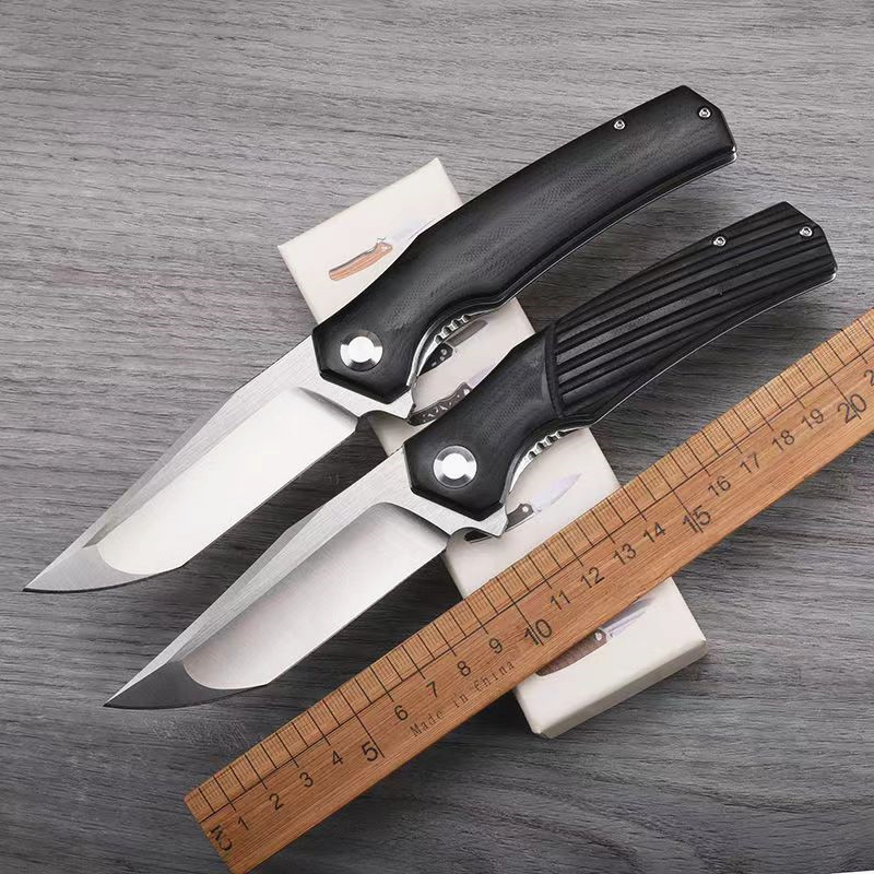 Hunting Camp Outdoor Kitchen - Gratuito Wolf-FW04 D2 Faca Dobrável, G10