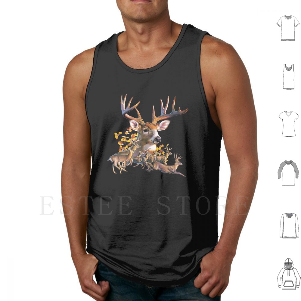Wildman Hunting & Outdoor Polokwane - Colete Regata com Estampa de Cervos,