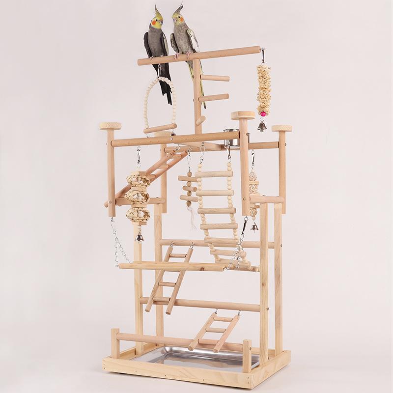 Tree Stand Ladder - Poleiro de Madeira para Pássaros, Suporte
