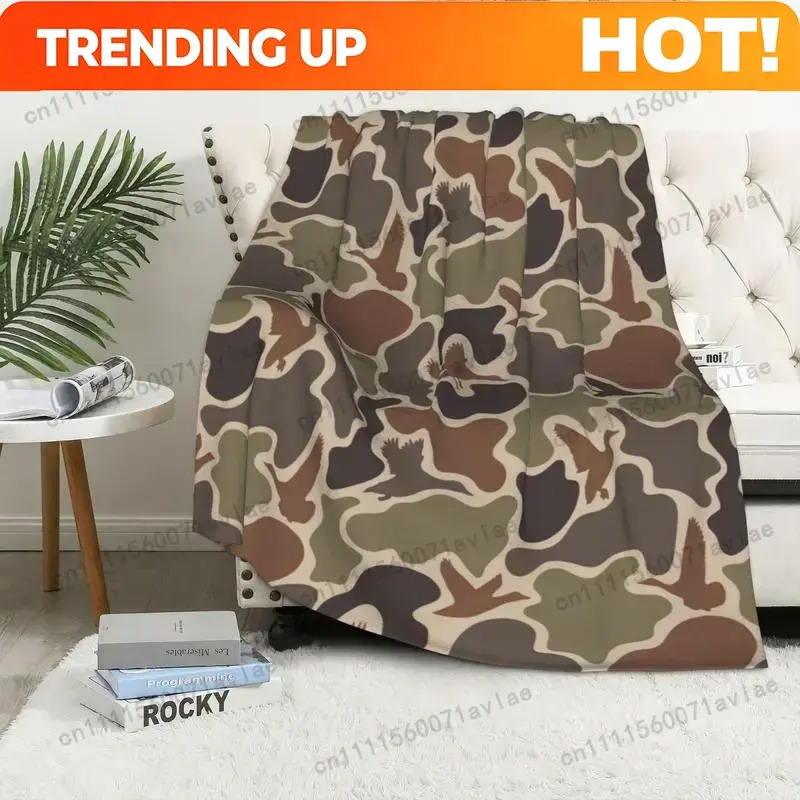 Outdoor Hunting Gifts - Cobertor Vintage Personalizado em Estilo Camuflado
