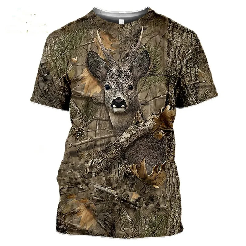Wildman Hunting & Outdoor Polokwane - Camiseta 3D Camuflada de Caça de