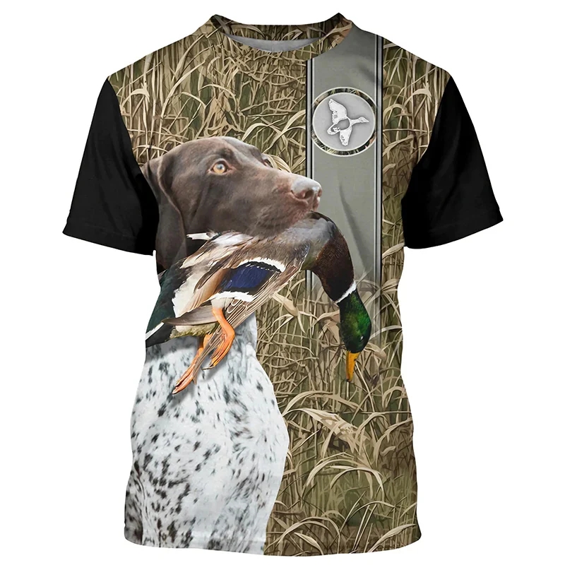 Hunting Outdoor Shop - Camiseta masculina de manga curta com