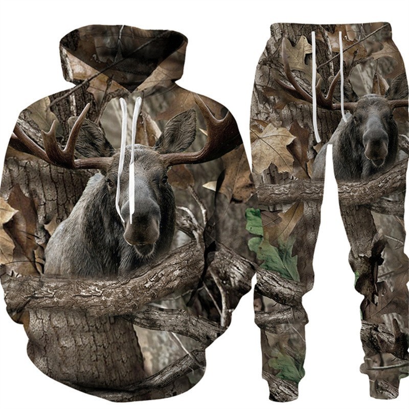 Camuflagem masculina caça anim - Outdoor Hunting Outfit avaliação e preço