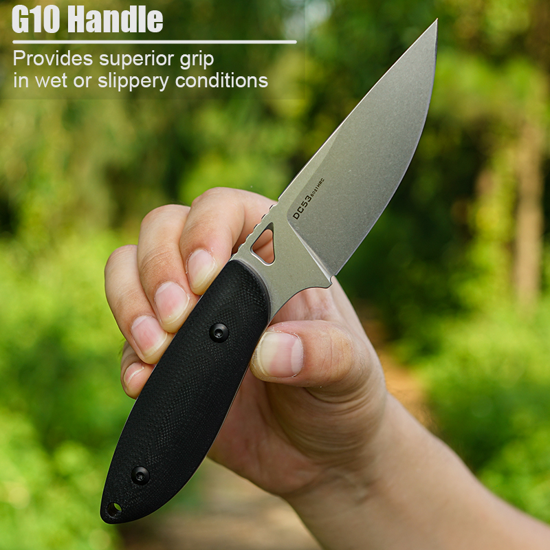 Faca Fixa de Aço DC53 com Cabo - Hunting Camp Outdoor Kitchen avaliação e preço