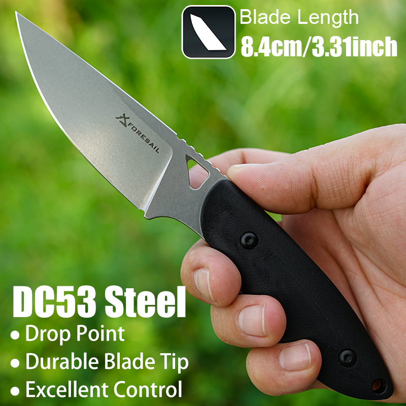 Faca Fixa de Aço DC53 com Cabo - Hunting Camp Outdoor Kitchen avaliação e preço