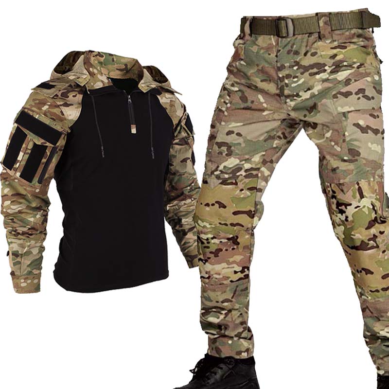 Conjunto Tático Multicam Preto - Outdoor Hunting Outfit avaliação e preço