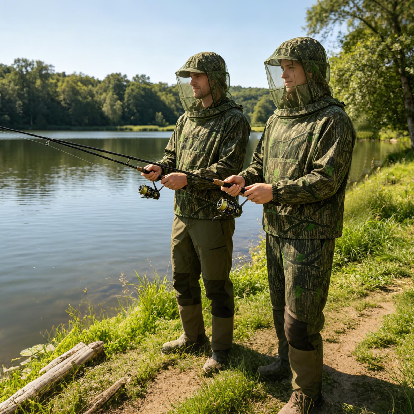 Roupa de Caça com Capuz e Malh - Outdoor Hunting Outfit avaliação e preço