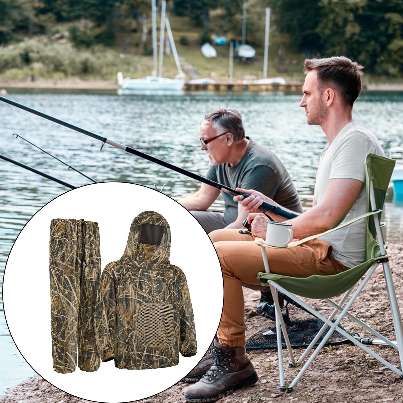 Roupa de Caça com Capuz e Malh - Outdoor Hunting Outfit avaliação e preço